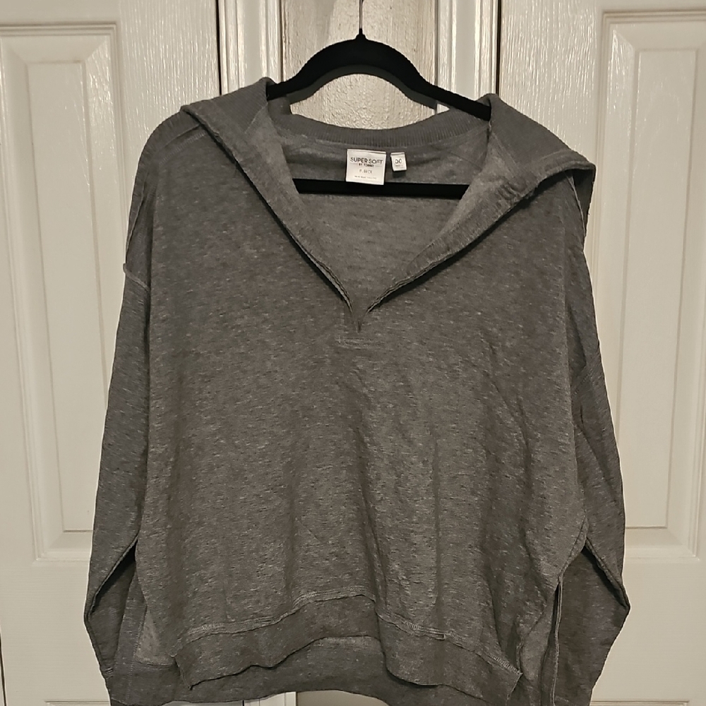 Torrid Heather Grey Fleece Pullover